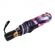 145 фиолет цветы с городом