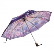 145 фиолет цветы с городом.